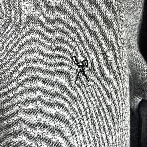 Medium Men’s Mark Ecko Grey 1/4 zip Sweater with Pockets - Picture 2 of 6